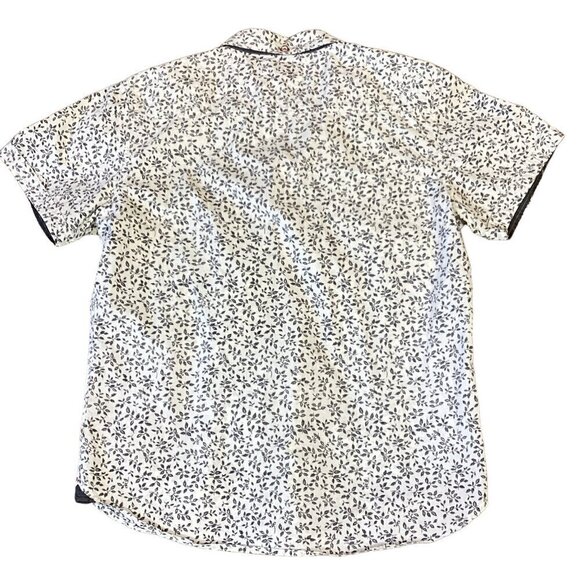 Thread & Cloth Men's Sz M Short Sleeve Button-Down Shirt Leaf Print 278i - Picture 3 of 6